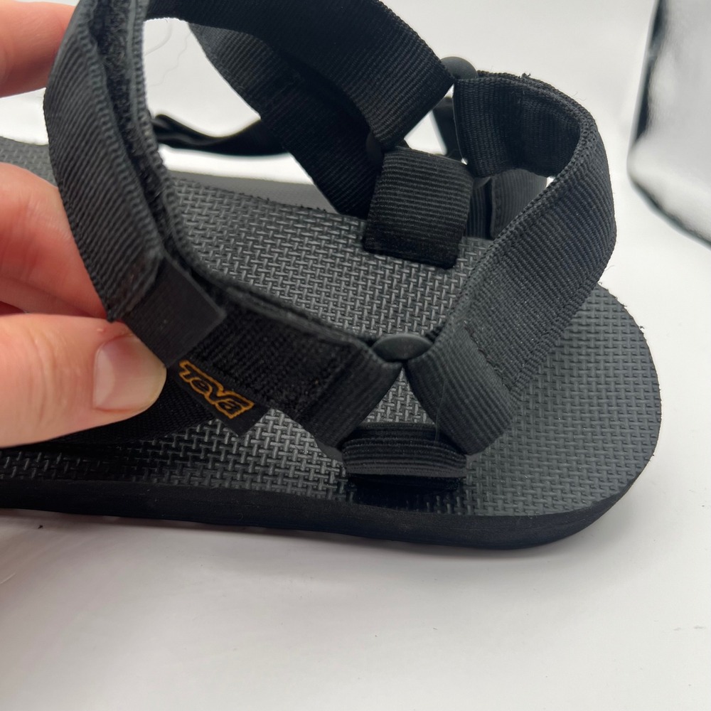 Teva Original Universal Mens Black Sport Sandals Walking Camp 1004010 Size 12 - Picture 5 of 7